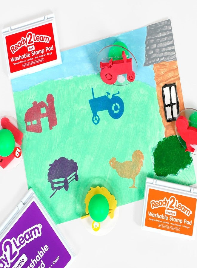 READY 2 LEARN Giant Stampers - Farm Adventure - Set of 10 - Easy to Hold Foam Stamps for Kids - Arts and Crafts Stamps for Displays, Posters, Signs and DIY Projects - Image 4